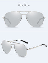 Load image into Gallery viewer, YSYX Vintage Polarized Lens Men's Sunglasses Brand Glasses   Classic Pilot Fishing Sun Glasses Anti Blue ray sun protective 6121