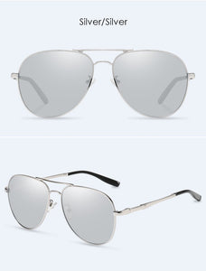 YSYX Vintage Polarized Lens Men's Sunglasses Brand Glasses   Classic Pilot Fishing Sun Glasses Anti Blue ray sun protective 6121
