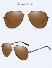 Load image into Gallery viewer, YSYX Vintage Polarized Lens Men's Sunglasses Brand Glasses   Classic Pilot Fishing Sun Glasses Anti Blue ray sun protective 6121