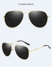 Load image into Gallery viewer, YSYX Vintage Polarized Lens Men's Sunglasses Brand Glasses   Classic Pilot Fishing Sun Glasses Anti Blue ray sun protective 6121