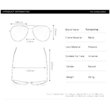 Load image into Gallery viewer, YSYX Vintage Polarized Lens Men's Sunglasses Brand Glasses   Classic Pilot Fishing Sun Glasses Anti Blue ray sun protective 6121