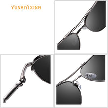 Load image into Gallery viewer, YSYX Vintage Polarized Lens Men's Sunglasses Brand Glasses   Classic Pilot Fishing Sun Glasses Anti Blue ray sun protective 6121