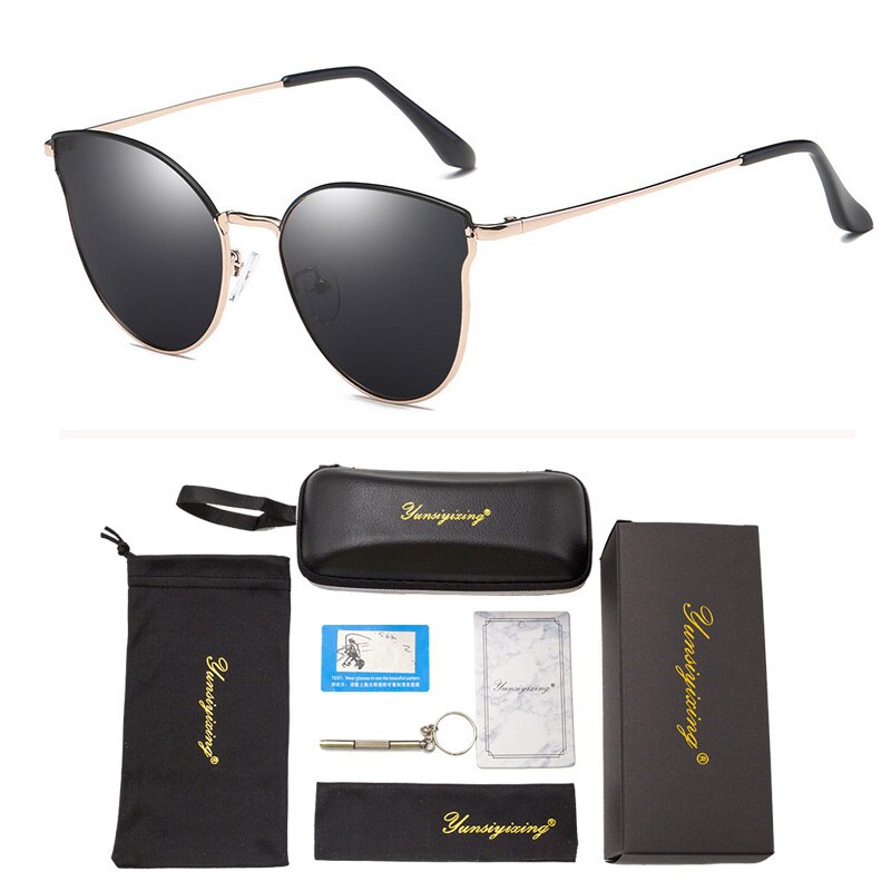 YUNSIYIXING Classic Polarized Sunglasses Women Brand Design Sun Glasses Coating Mirror Driving Accessories Eyewear 6052