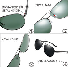 Load image into Gallery viewer, YUNSIYIXING Polarized Sunglasses Men Women Metal Frame Sun Glasses Classic Brand Designer Eyewear Exellent Quallity 2362