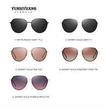 Load image into Gallery viewer, YUNSIYIXING Polarized Women Sunglasses Butterfly Brand Sun Glasses  Coating Mirror Driving Eyewear For Women 2220