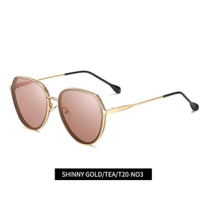 YUNSIYIXING Polarized Women Sunglasses Butterfly Brand Sun Glasses  Coating Mirror Driving Eyewear For Women 2220