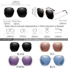 Load image into Gallery viewer, YUNSIYIXING polarizado gafas de sol para mujer gafas de sol de conducción de marca de diseñador clásico gafas para mujeres de moda 2023 Nueva inclusión