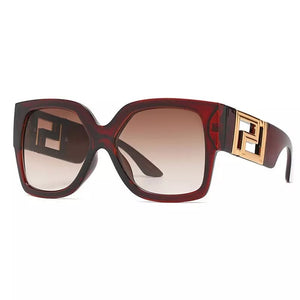 YZAHNEGN Retro large black leopard print square Sunglasses trend women  brand sunglasses women elegant Sunglasses 2023