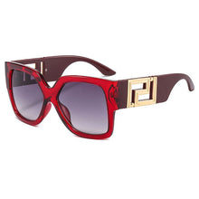 Load image into Gallery viewer, YZAHNEGN Retro large black leopard print square Sunglasses trend women  brand sunglasses women elegant Sunglasses 2023