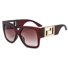 Load image into Gallery viewer, YZAHNEGN Retro large black leopard print square Sunglasses trend women  brand sunglasses women elegant Sunglasses 2023