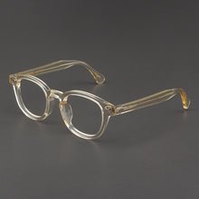 Load image into Gallery viewer, Yellow Johnny Depp Glasses Men Computer Goggles Clean Lens Brand Vintage Acetate Optical LEMTOSH Eyeglasses Frame Women