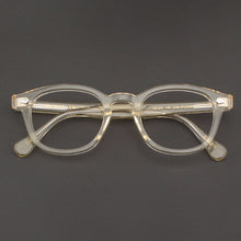 Load image into Gallery viewer, Yellow Johnny Depp Glasses Men Computer Goggles Clean Lens Brand Vintage Acetate Optical LEMTOSH Eyeglasses Frame Women