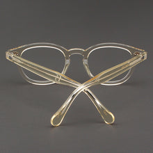 Load image into Gallery viewer, Yellow Johnny Depp Glasses Men Computer Goggles Clean Lens Brand Vintage Acetate Optical LEMTOSH Eyeglasses Frame Women