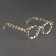 Load image into Gallery viewer, Yellow Johnny Depp Glasses Men Computer Goggles Clean Lens Brand Vintage Acetate Optical LEMTOSH Eyeglasses Frame Women