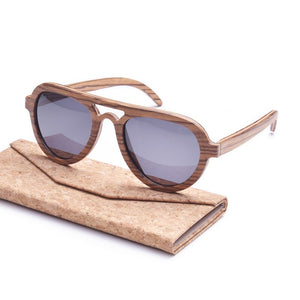 Yellow Skateboard Aviation Wood Sunglasses Men Women Polarized Trending Sun Glasses Brand Designer Female Ray Oculos De Sol