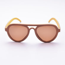 Load image into Gallery viewer, Yellow Skateboard Aviation Wood Sunglasses Men Women Polarized Trending Sun Glasses Brand Designer Female Ray Oculos De Sol