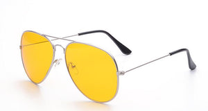 Yellow pilot Glasses women Night Vision Driving glasses big car glasses eyeglasses frames women Eyewear gafas oculos