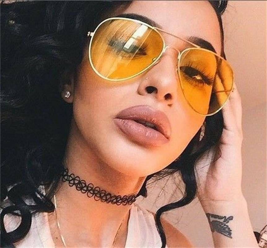 Yellow pilot best sale glasses
