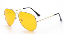 Load image into Gallery viewer, Yellow pilot Glasses women Night Vision Driving glasses big car glasses eyeglasses frames women Eyewear gafas oculos