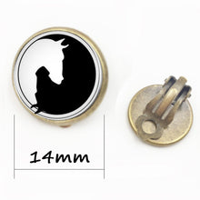 Load image into Gallery viewer, Yin Yang Horse Logo 2Styles Silver Pendant Necklace Long Chian Statement Handmade Necklace For Women