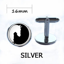 Load image into Gallery viewer, Yin Yang Horse Logo 2Styles Silver Pendant Necklace Long Chian Statement Handmade Necklace For Women