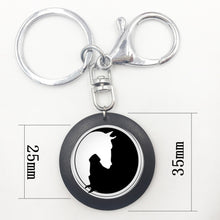 Load image into Gallery viewer, Yin Yang Horse Logo 2Styles Silver Pendant Necklace Long Chian Statement Handmade Necklace For Women