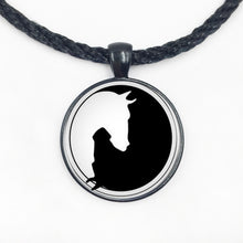 Load image into Gallery viewer, Yin Yang Horse Logo 2Styles Silver Pendant Necklace Long Chian Statement Handmade Necklace For Women