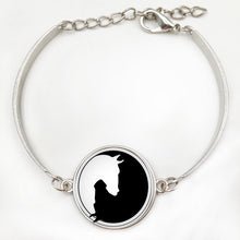 Load image into Gallery viewer, Yin Yang Horse Logo 2Styles Silver Pendant Necklace Long Chian Statement Handmade Necklace For Women