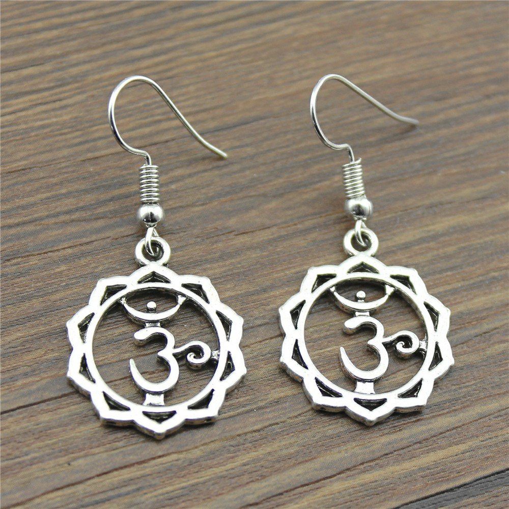 Yoga Om Drop Earrings Fashion Yoga Om Earrings Danging Yoga Om Earrings For Women Drops Jewelry