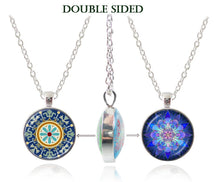 Load image into Gallery viewer, Yoga necklace om pendant mandala jewelry double faced namaste necklesswomen necklaces buddhism Zen statement necklace wholesale