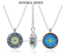 Load image into Gallery viewer, Yoga necklace om pendant mandala jewelry double faced namaste necklesswomen necklaces buddhism Zen statement necklace wholesale