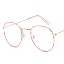 Load image into Gallery viewer, 2022 Glasses Frame Women Luxury Round Eyeglasses Frames Vintage Brand Designer Okulary Blue Light Eyewear Gafas De Mujer