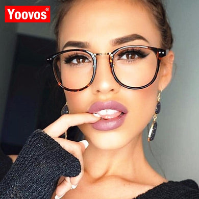 2022 Glasses Frame Women Round Eyeglasses Women/Men Retro Glasses Frame Women Luxury Clear Lens Optical Spectacle Frame