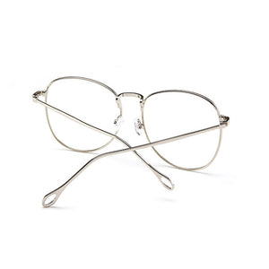 Yoovos 2023 Glasses Frame Women Round Oversized Eyeglasses  Frame Large Flat Mirror Eyewear Men/Women Big Frame Mirror Gafas