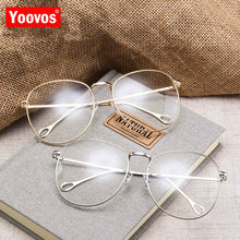 Carica l&#39;immagine nel visualizzatore di Gallery, Yoovos 2023 Glasses Frame Women Round Oversized Eyeglasses  Frame Large Flat Mirror Eyewear Men/Women Big Frame Mirror Gafas