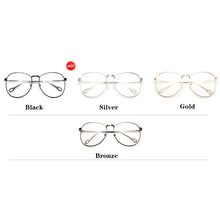 Carica l&#39;immagine nel visualizzatore di Gallery, Yoovos 2023 Glasses Frame Women Round Oversized Eyeglasses  Frame Large Flat Mirror Eyewear Men/Women Big Frame Mirror Gafas