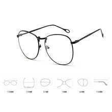Carica l&#39;immagine nel visualizzatore di Gallery, Yoovos 2023 Glasses Frame Women Round Oversized Eyeglasses  Frame Large Flat Mirror Eyewear Men/Women Big Frame Mirror Gafas
