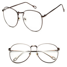 Carica l&#39;immagine nel visualizzatore di Gallery, Yoovos 2023 Glasses Frame Women Round Oversized Eyeglasses  Frame Large Flat Mirror Eyewear Men/Women Big Frame Mirror Gafas