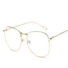 Carica l&#39;immagine nel visualizzatore di Gallery, Yoovos 2023 Glasses Frame Women Round Oversized Eyeglasses  Frame Large Flat Mirror Eyewear Men/Women Big Frame Mirror Gafas