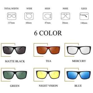 Yoovos 2023 Square Polarized Sunglasses Men Retro Driving Mirror Sun Glasses UV400  Brand Lunette De Soleil Homme