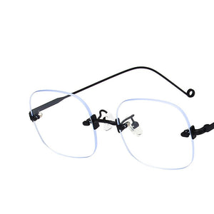 2022 Women Glasses Frame Luxury Eyeglasses Frame Women Anti Blue Light Eyewear Optics Brand Women Frameless Spectacle