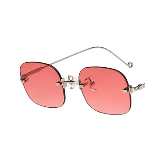 2022 Women Glasses Frame Luxury Eyeglasses Frame Women Anti Blue Light Eyewear Optics Brand Women Frameless Spectacle