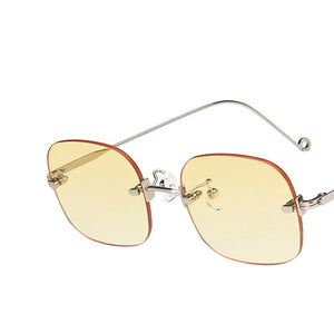 2022 Women Glasses Frame Luxury Eyeglasses Frame Women Anti Blue Light Eyewear Optics Brand Women Frameless Spectacle