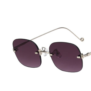 2022 Women Glasses Frame Luxury Eyeglasses Frame Women Anti Blue Light Eyewear Optics Brand Women Frameless Spectacle