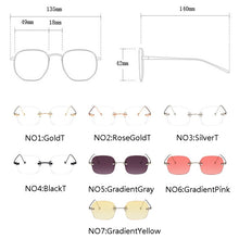 Load image into Gallery viewer, 2022 Women Glasses Frame Luxury Eyeglasses Frame Women Anti Blue Light Eyewear Optics Brand Women Frameless Spectacle