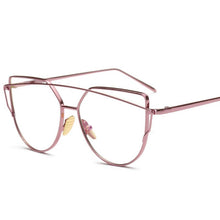 Load image into Gallery viewer, Cateye Glasses For Women 2022 Optical Eyewear Metal Frame Eyeglasses Retro Okulary Women Luxury Blue Light Gafas De Mujer