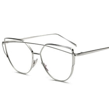 Load image into Gallery viewer, Cateye Glasses For Women 2022 Optical Eyewear Metal Frame Eyeglasses Retro Okulary Women Luxury Blue Light Gafas De Mujer