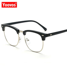 Carica l&#39;immagine nel visualizzatore di Gallery, Yoovos Montature per occhiali Montature per occhiali Uomo Design di marca Okulary Uomo Lenti trasparenti Occhiali Occhiali da vista Occhiali da vista in metallo 