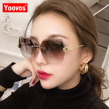 Carica l'immagine nel visualizzatore di Gallery, Yoovos-Gafas De Sol De estilo Retro para Mujer, anteojos De Sol sin marco, De diseñador De marca De lujo, 2023