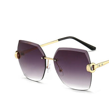 Carica l'immagine nel visualizzatore di Gallery, Yoovos-Gafas De Sol De estilo Retro para Mujer, anteojos De Sol sin marco, De diseñador De marca De lujo, 2023